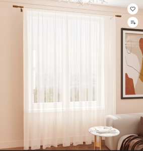 тюль Вуаль шёлк 200*260 с утяжелителем белый ГП