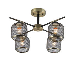Светильник потолочный 07265/4 BRONZE+BLACK (RL)