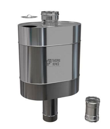 Бак "Таймыр" 50л эллиптический на трубе Ф115 (AISI 201/1.0)