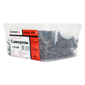 Саморез СГМ 3,5х35 (TWN) (500 шт) - контейнер PROFFIX