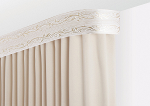 карниз Элиза 7см с/п 3,6м 3рядный айвори (5)
