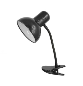 Светильник настольный на прищепке 60 Вт, Е27, 220W, черный/белый/ультрамарин перламутр