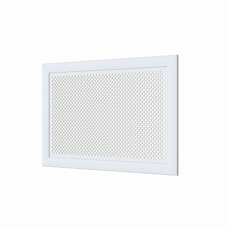 Экран для радиатора 120х60см ДЕДАЛО белый Модерн рамка