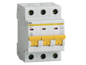 Автоматический выключатель 3P 16А C ВА47-29 4.5кА IEK