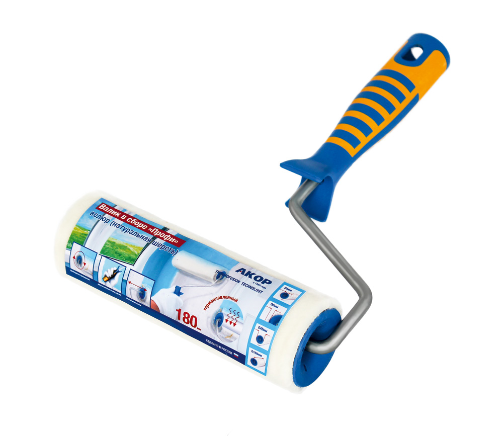 Валик ПРОФИ 180 Велюр-шерсть АКОР (30)