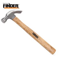 Молоток-гвоздодёр 250гр дер ручка  FINDER (6/36)