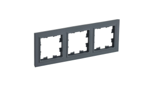 Графит рамка 3 поста РУ-3-БрГ