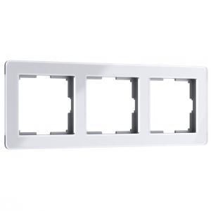 Рамка Acrylic Белый 3-местная W0032701 (10)