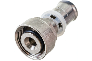 Соединитель коллекторный евроконус/пресс для м./п. трубы 16(2,0) x 3/4 (евроконус) (_10_)