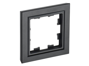 Черный рамка 1 пост РУ-1-БрЧ