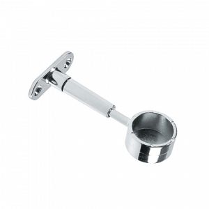 Крепление труб к стене регулируемое торцевое Tech-Krep, хром (1 шт) (10)