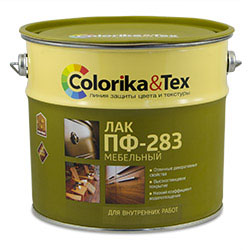 Лак ПФ-283 мебельный 0,8л глянцевый Сolorika (6)