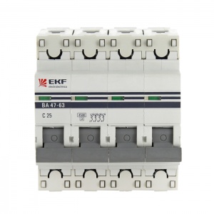 Автоматический выключатель 4P 40А (C) 4,5kA ВА 47-63 EKF PROxima (3)