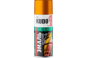 Эмаль KUDO металлик универсальная золото 520 мл (12)