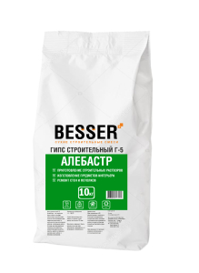 Алебастр, марка Г-5, 10 кг ТМ BESSER (1)