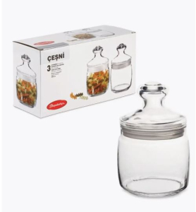 Набор банок с крышкой CESNI 3 шт. 650 мл