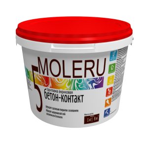 Грунтовка Moleru 5 Бетон контакт 1,2кг (6)