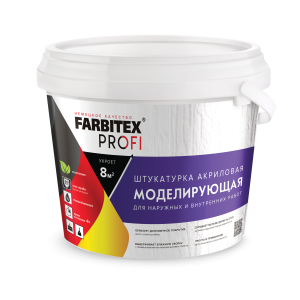 Штукатурка моделирующая (13 кг/8,1 л) Farbitex Profi (1)