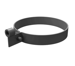 Хомут трубы, графит (RAL 7024) GL Standart 120/87 ПВХ (144)