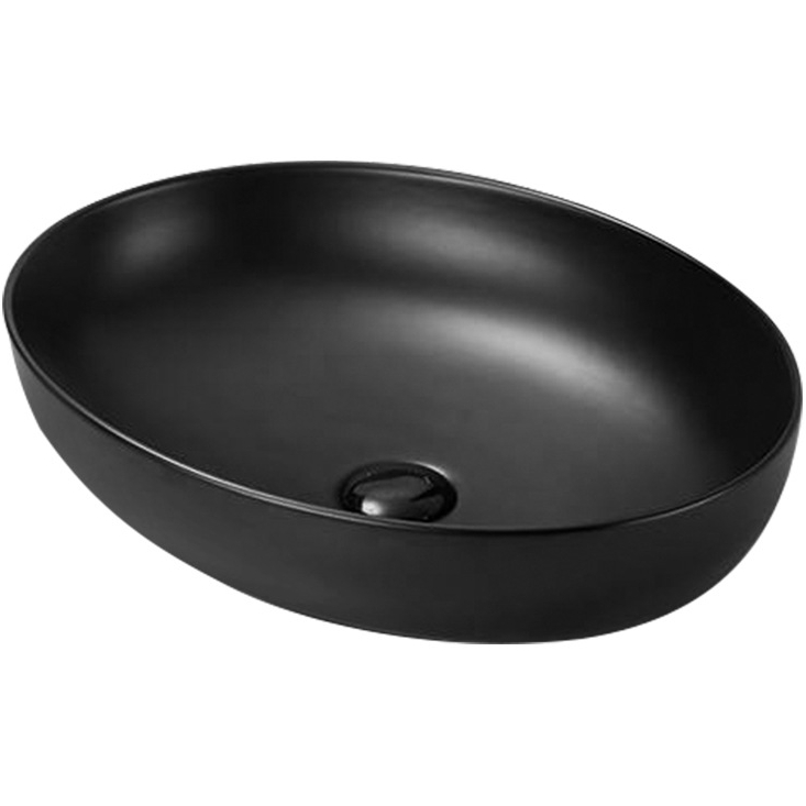 Раковина керамическая черная матовая(накладная) SL-1104MB (_1_)