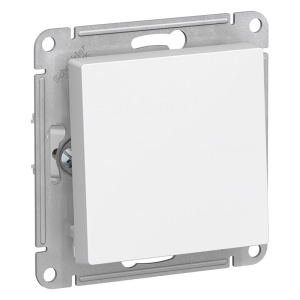 Белый выключатель 1 клав  ATLAS DESIGN (20 шт)