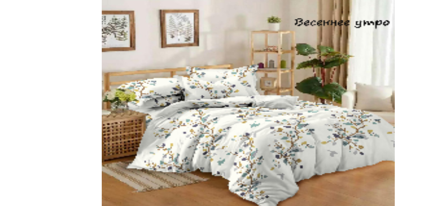 КПБ Butterfly Люкс бязь 2 сп., 2 нав 70*70, прост на рез 160*200*35, в ассорт