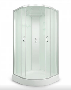 Душевая кабина ERLIT™ ER3509P-C3 (900*900*2150) низкий поддон, белая стекл. задняя  стенка(__)