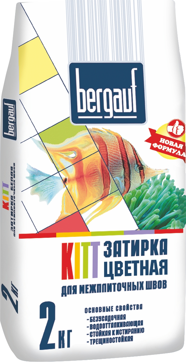 Затирка BERGAUF Kitt 2кг Темно/коричневый (10)