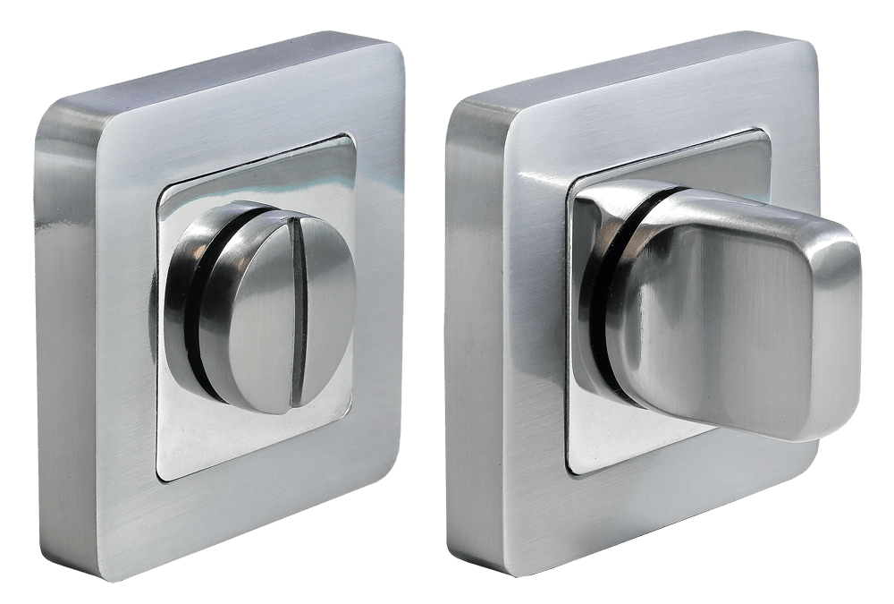 Завертка сантехн на квадр планке, MH-WC-S55 SC/CP, мат хром/хром