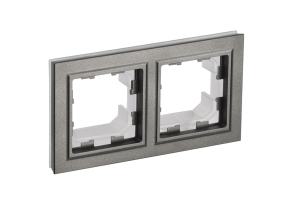 Шампань рамка 2 поста IP44 РУ-2-БрШ-44