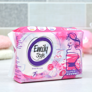 Прокладки гигиенические Emily Style  СУПЕР 8 шт ПРЕМИУМ(_36_)