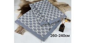 Покрывало 260*240 см Серый узор