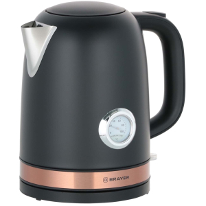 Чайник электрический BRAYER 1005BR-BK 2200Вт.1,7 л, сталь окраш, черн.(8)