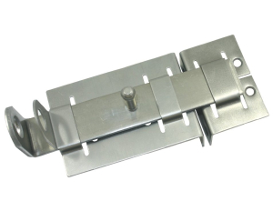 Задвижка накладная ЗД-04 цинк плоский с отв под замок (20)