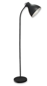 Торшер Lusott 60 Вт, Е27, 220 В, черный/белый