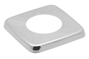 Чашка декоративная (отражатель) 1 квадрат низкий (нержавеющая сталь, хром), MP-У ИС.131506