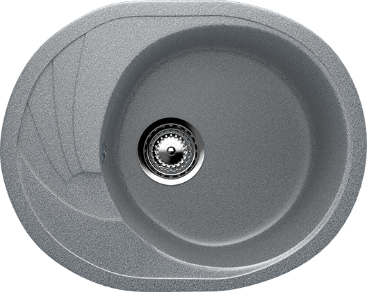 Мойка Ulgran U-403 овал. 580*470 темно-серый 309(_1_)
