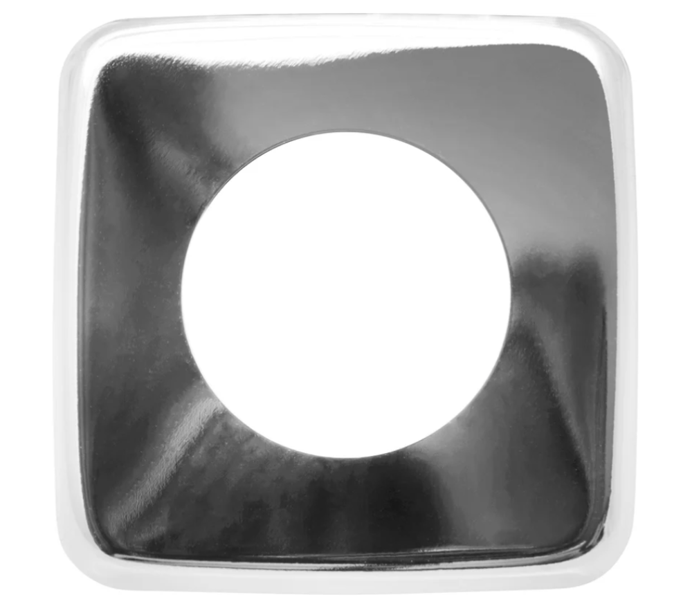 Чашка декоративная (отражатель) 1 квадрат низкий (нержавеющая сталь, хром), MP-У ИС.131506 2