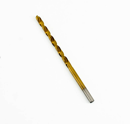 Сверло по металлу MosTek 10,0х121/184 мм удлиненное HSS-TiN (титан - нитридное покрытие) DIN 340 RN