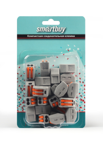 Клеммы строительно монтажные с рычагами - 2 отверстия SMARTBUY /(16 шт/уп)