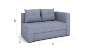 Диван Кинг (Н) НПБ Soul grey