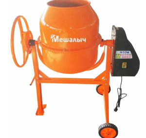 Бетоносмеситель МЕШАЛЫЧ БС 120 550Вт, объем барабана 120л, чугунный венец, 38кг