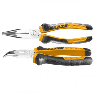 Длинногубцы 160мм изогнутые INGCO HBNP08168 (6)