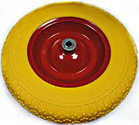 Колесо полиуретановое PU3008 13*3.00-8 желт.d20(5)