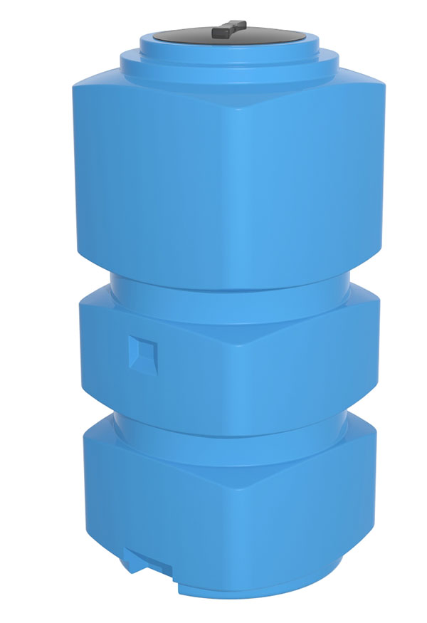 Емкость К 750 литров вертикальная (цвет голубой)
