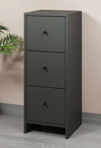 Квадро комод 3 Антарацит