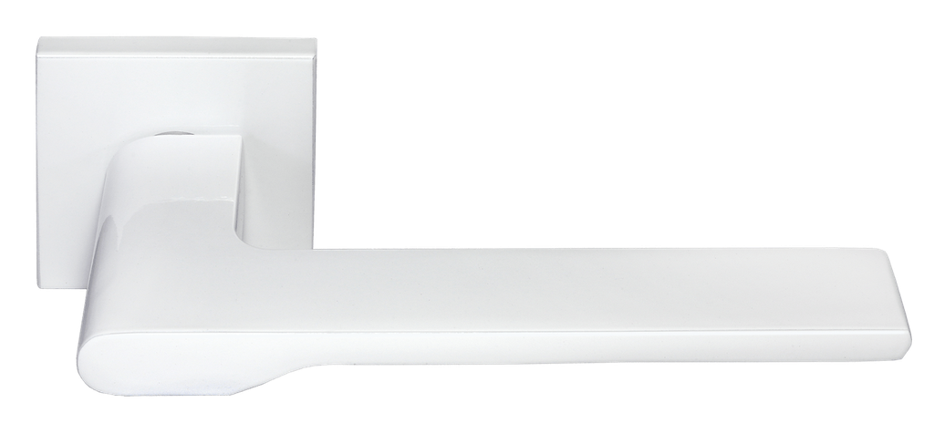 Ручка дверная MH-53-S6 "Mercury" W, квадр накл 6мм, белый