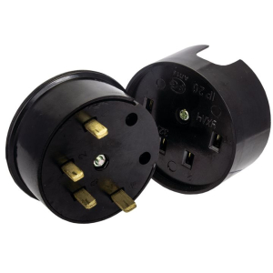 Разъем РШ-ВШ 32А 380В 3P+PE (ОУ) карболитовый черный