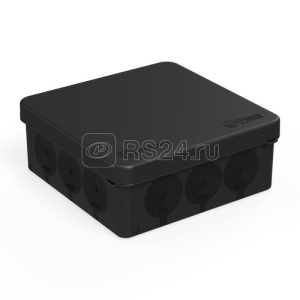 Коробка распред ОП 100х100х40 для прямого монтажа ПРОМРУКАВ черная (90)