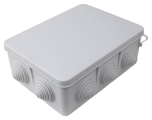Коробка распаячная с крышкой 150х110х70 наружняя серая IP55 (30)